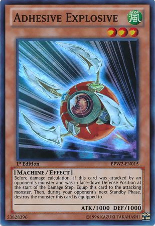 Adhesive Explosive [BPW2-EN015] Super Rare Yu-Gi-Oh!