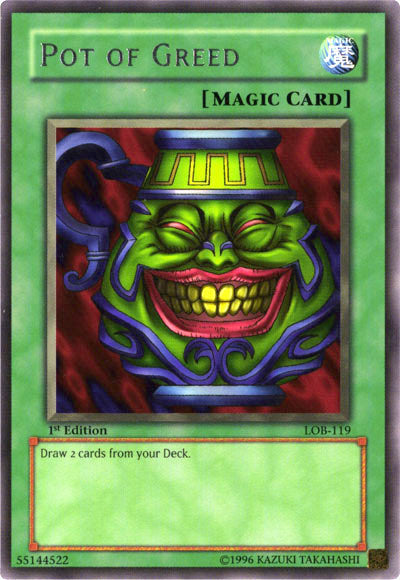 Pot of Greed [LOB-119] Rare Yu-Gi-Oh!