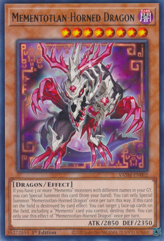 Mementotlan-Horned Dragon [VASM-EN002] Rare Yu-Gi-Oh!