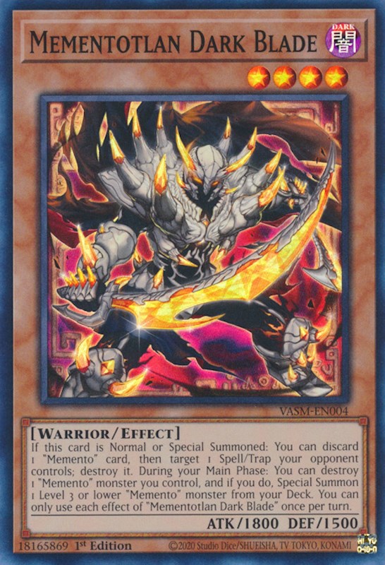 Mementotlan Dark Blade [VASM-EN004] Super Rare Yu-Gi-Oh!