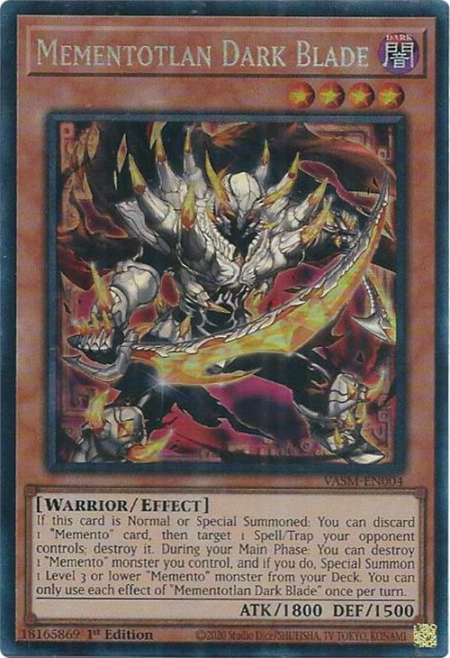 Mementotlan Dark Blade (CR) [VASM-EN004] Collector's Rare Yu-Gi-Oh!