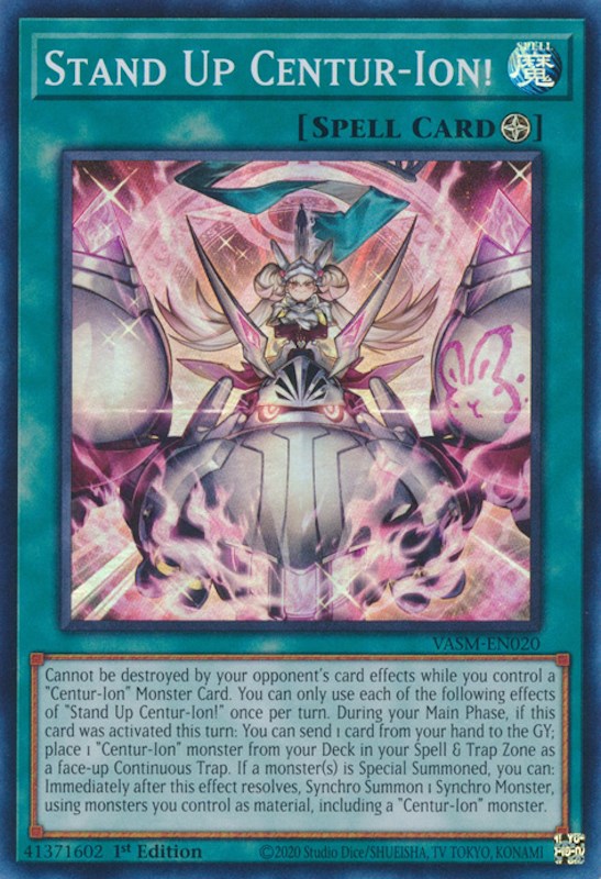 Stand Up Centur-Ion! [VASM-EN020] Super Rare Yu-Gi-Oh!