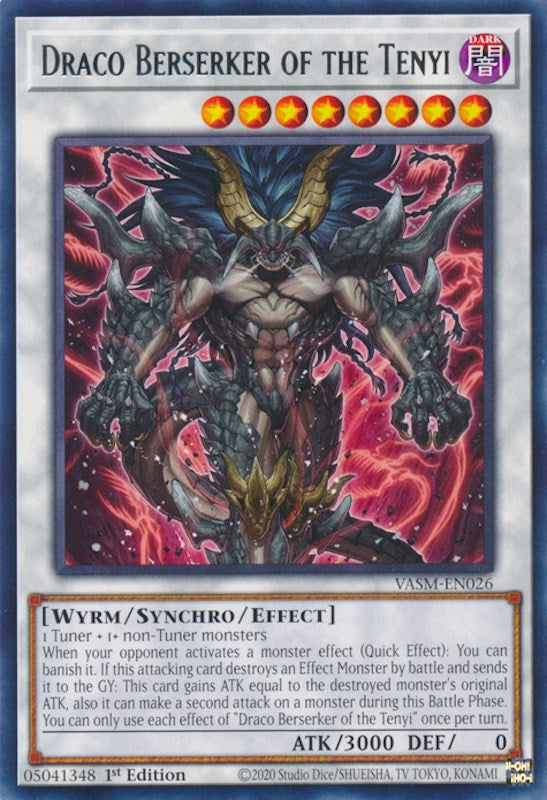 Draco Berserker of the Tenyi [VASM-EN026] Rare Yu-Gi-Oh!