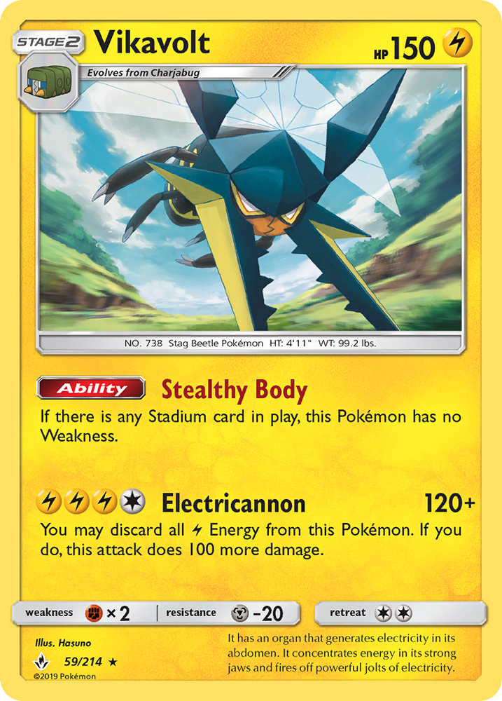 Vikavolt (59/214) [Sun & Moon: Unbroken Bonds] Pokémon