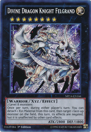 Divine Dragon Knight Felgrand [MP14-EN166] Secret Rare Yu-Gi-Oh!