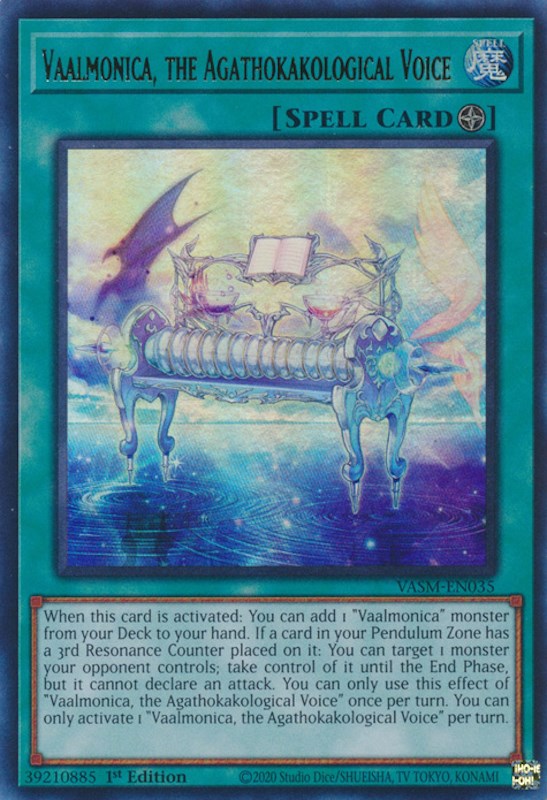 Vaalmonica, the Agathokakological Voice [VASM-EN035] Ultra Rare Yu-Gi-Oh!