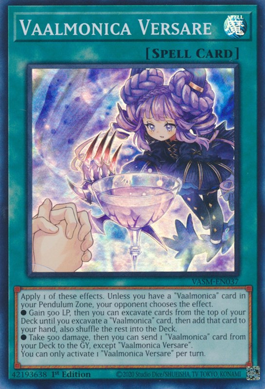 Vaalmonica Versare [VASM-EN037] Super Rare Yu-Gi-Oh!
