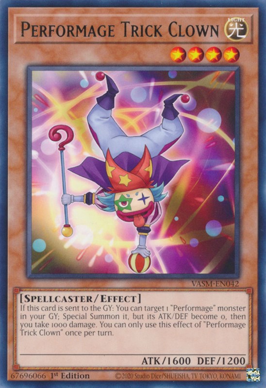 Performage Trick Clown [VASM-EN042] Rare Yu-Gi-Oh!