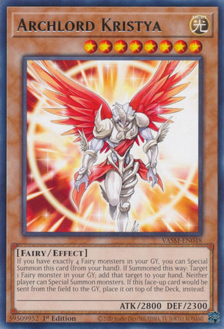 Archlord Kristya [VASM-EN048] Rare Yu-Gi-Oh!