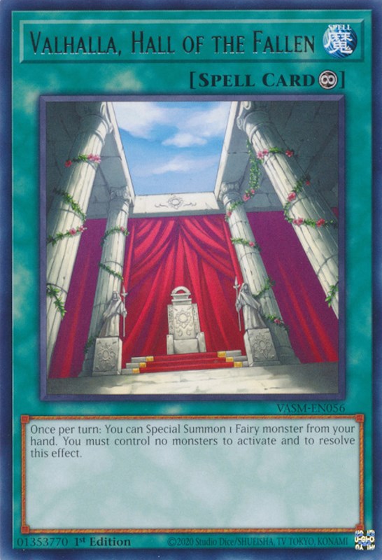 Valhalla, Hall of the Fallen [VASM-EN056] Rare Yu-Gi-Oh!
