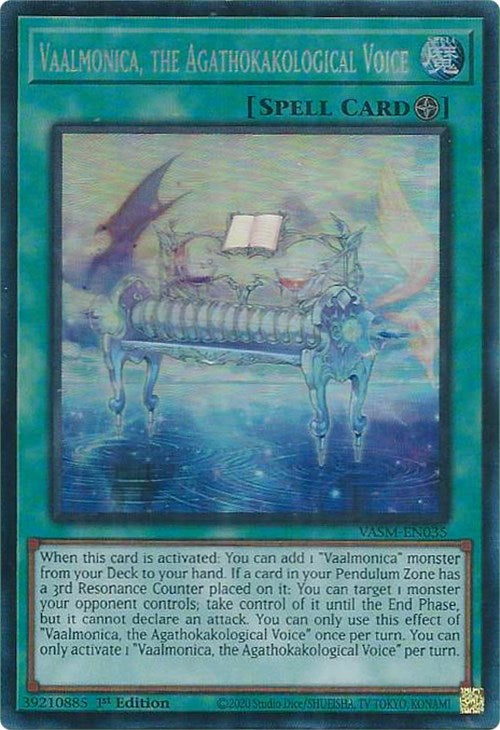 Vaalmonica, the Agathokakological Voice (CR) [VASM-EN035] Collector's Rare Yu-Gi-Oh!