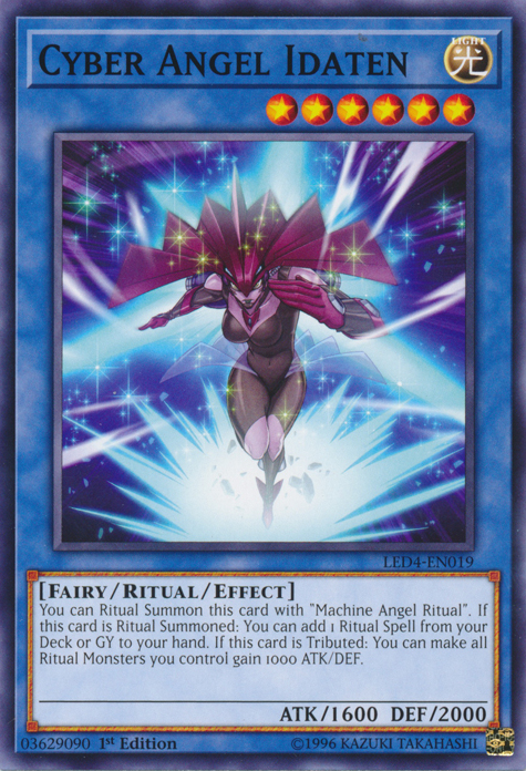 Cyber Angel Idaten [LED4-EN019] Common Yu-Gi-Oh!