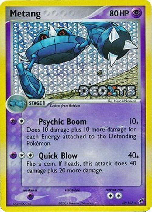 Metang (40/107) (Stamped) [EX: Deoxys] Pokémon