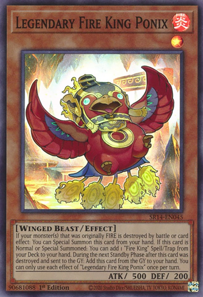 Legendary Fire King Ponix [SR14-EN045] Super Rare Yu-Gi-Oh!