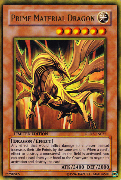 Prime Material Dragon [GLD2-EN032] Ultra Rare Yu-Gi-Oh!