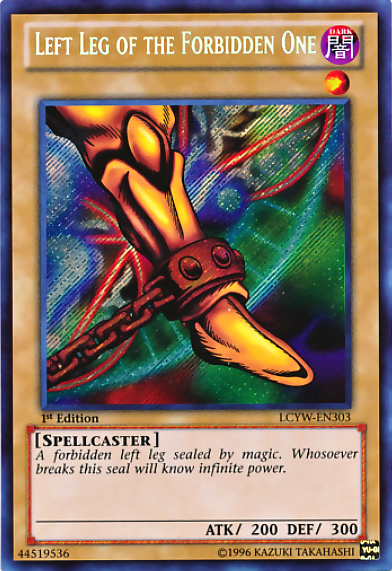 Left Leg of the Forbidden One [LCYW-EN303] Secret Rare Yu-Gi-Oh!