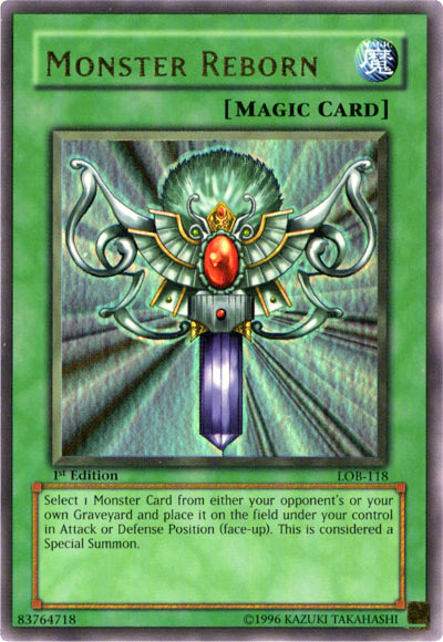 Monster Reborn [LOB-118] Ultra Rare Yu-Gi-Oh!