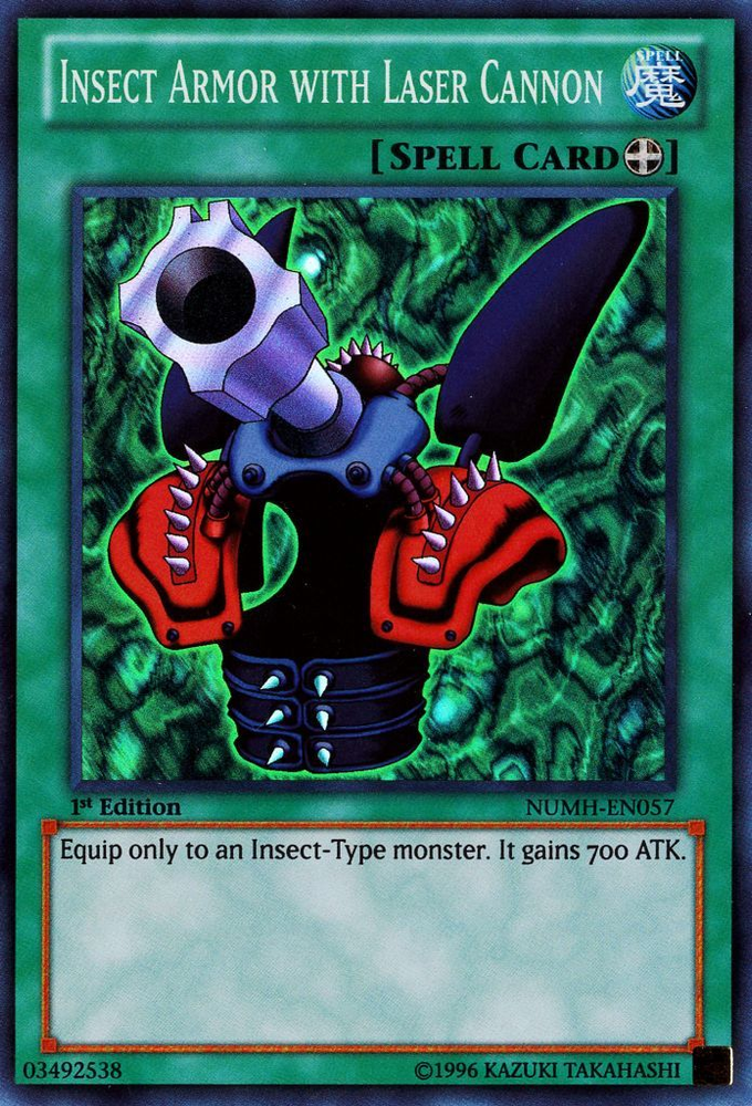 Insect Armor with Laser Cannon [NUMH-EN057] Super Rare Yu-Gi-Oh!