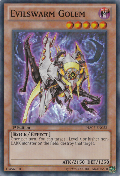 Evilswarm Golem [HA07-EN053] Super Rare Yu-Gi-Oh!