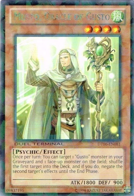Musto, Oracle of Gusto [DT06-EN081] Rare Yu-Gi-Oh!