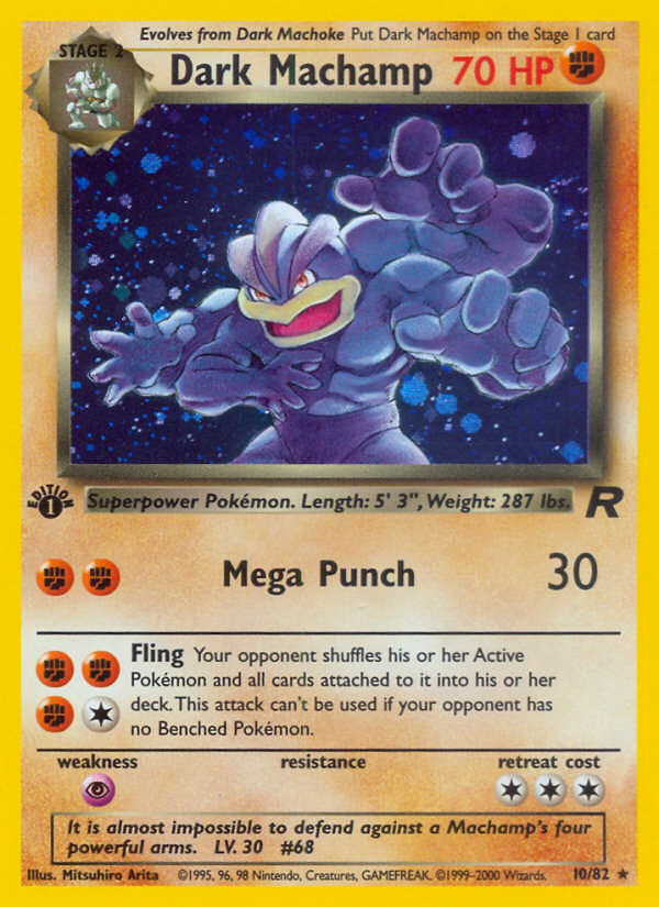 Dark Machamp (10/82) [Team Rocket 1st Edition] Pokémon