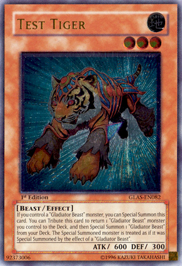 Test Tiger [GLAS-EN082] Ultimate Rare Yu-Gi-Oh!