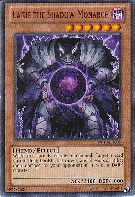 Caius the Shadow Monarch (Red) [DL15-EN006] Rare Yu-Gi-Oh!