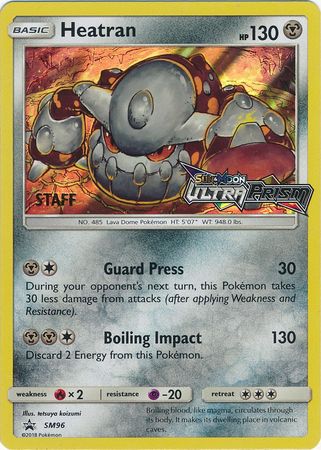 Heatran (SM96) (Staff Prerelease Promo) [Sun & Moon: Black Star Promos] Pokémon