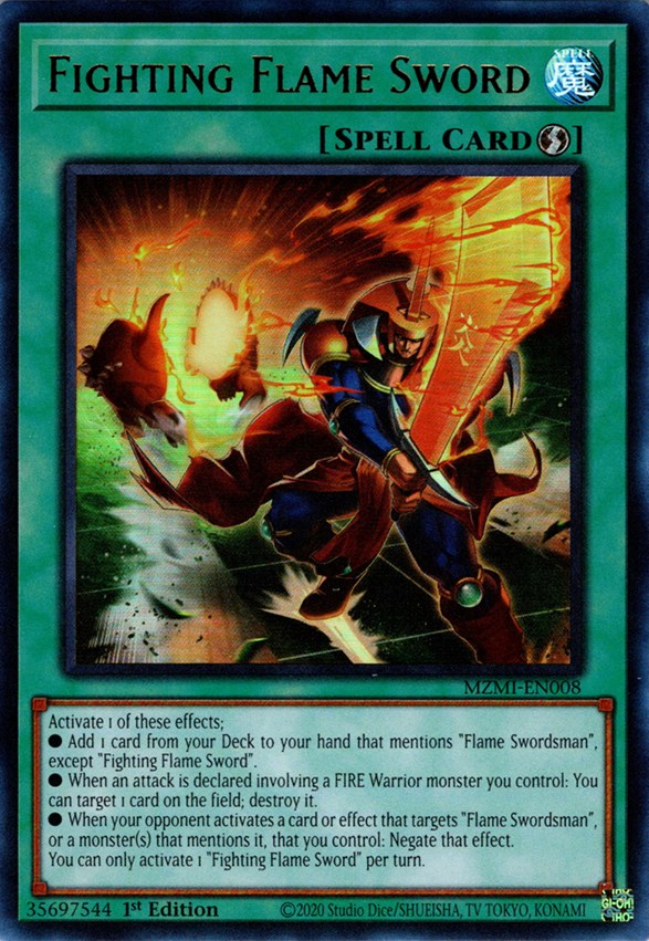 Fighting Flame Sword [MZMI-EN008] Ultra Rare Yu-Gi-Oh!