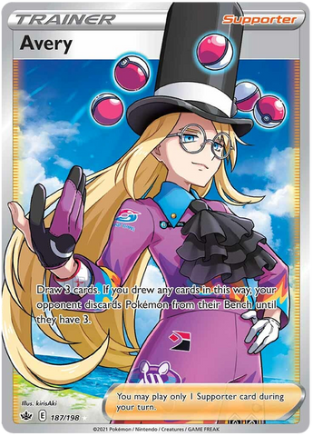Avery (187/198) [Sword & Shield: Chilling Reign] Pokémon