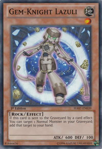 Gem-Knight Lazuli [HA07-EN039] Super Rare Yu-Gi-Oh!