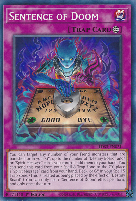 Sentence of Doom [LDS3-EN021] Common Yu-Gi-Oh!