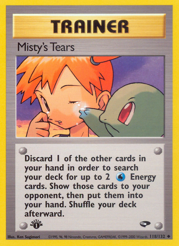 Misty's Tears (118/132) [Gym Challenge 1st Edition] Pokémon