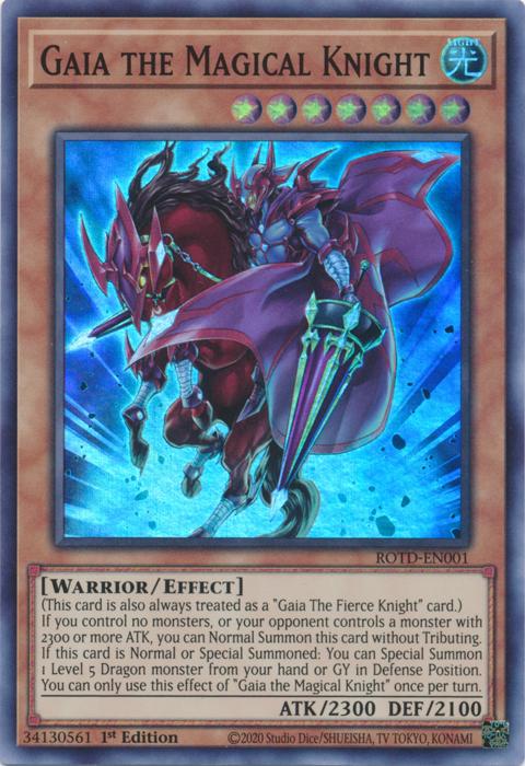 Gaia the Magical Knight [ROTD-EN001] Super Rare Yu-Gi-Oh!