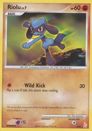 Riolu (6/61) [Diamond & Pearl: Trainer Kit - Lucario] Pokémon