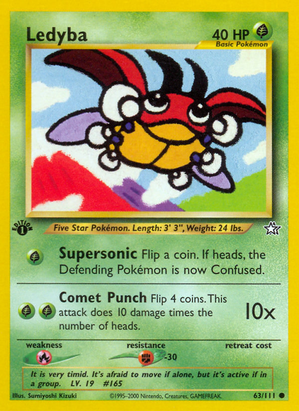 Ledyba (63/111) [Neo Genesis 1st Edition] Pokémon
