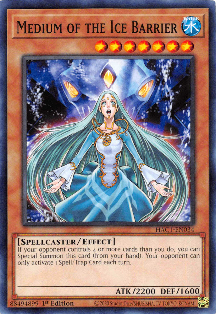 Medium of the Ice Barrier (Duel Terminal) [HAC1-EN034] Parallel Rare Yu-Gi-Oh!