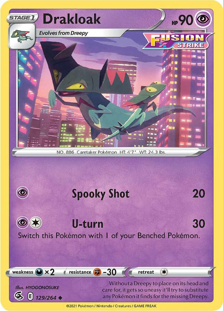 Drakloak (129/264) [Sword & Shield: Fusion Strike] Pokémon