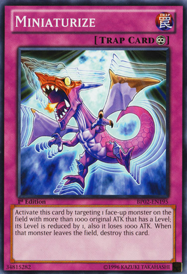 Miniaturize [BP02-EN195] Mosaic Rare Yu-Gi-Oh!