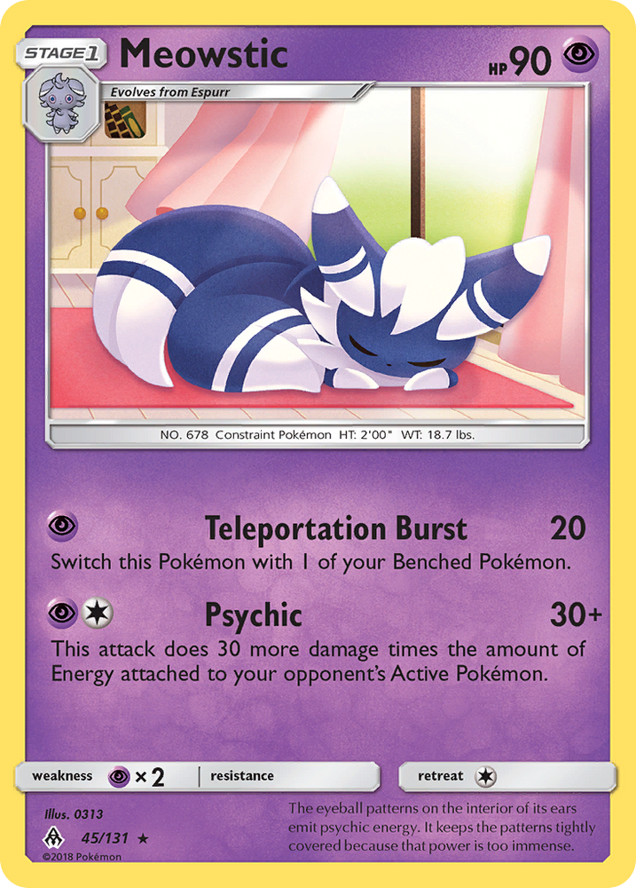 Meowstic (45/131) [Sun & Moon: Forbidden Light] Pokémon