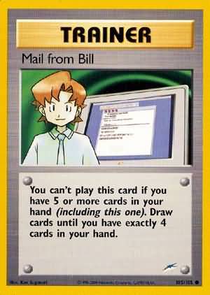 Mail from Bill (105/105) [Neo Destiny Unlimited] Pokémon