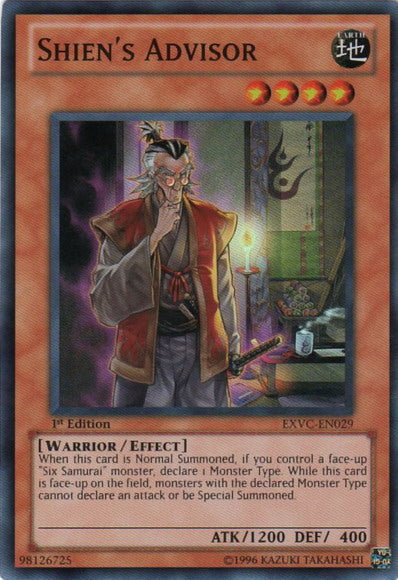 Shien's Advisor [EXVC-EN029] Super Rare Yu-Gi-Oh!