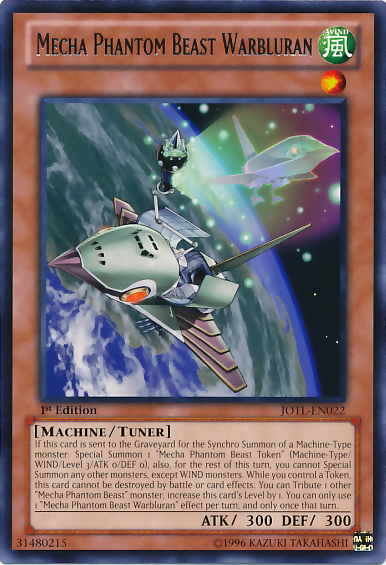 Mecha Phantom Beast Warbluran [JOTL-EN022] Rare Yu-Gi-Oh!