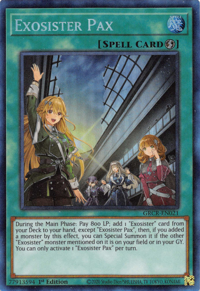 Exosister Pax [GRCR-EN021] Collector's Rare Yu-Gi-Oh!