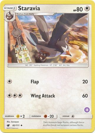 Staravia (82/111) (Deck Exclusive #4) [Sun & Moon: Trainer Kit - Alolan Sandslash] Pokémon
