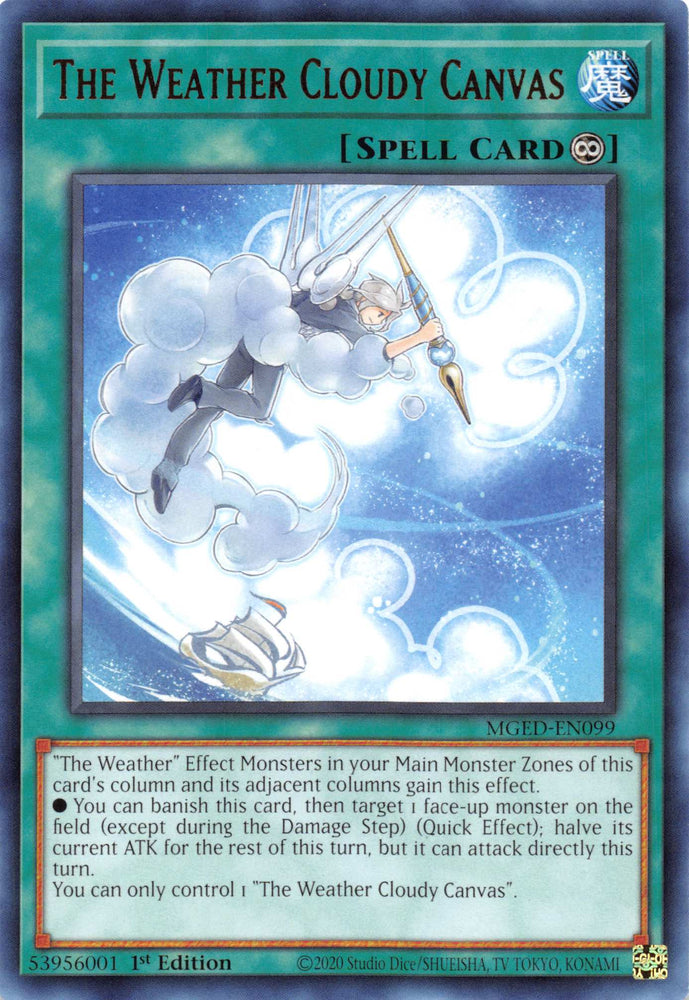 The Weather Cloudy Canvas [MGED-EN099] Rare Yu-Gi-Oh!