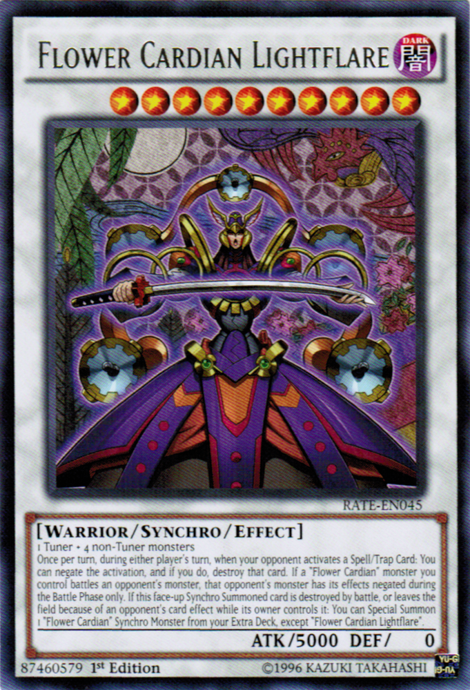 Flower Cardian Lightflare [RATE-EN045] Rare Yu-Gi-Oh!