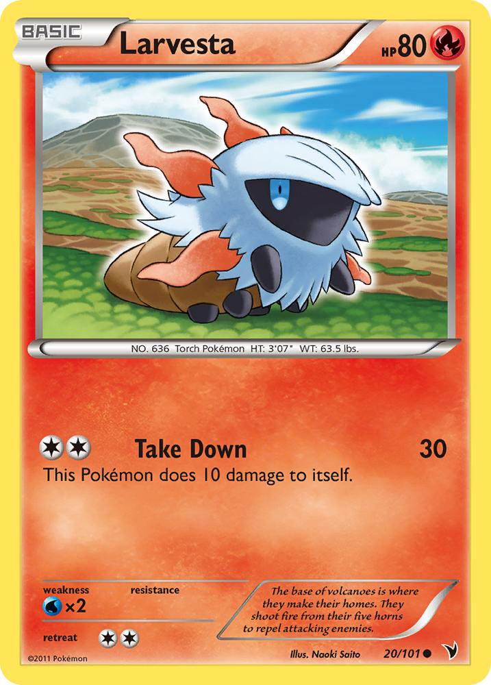 Larvesta (20/101) [Black & White: Noble Victories] Pokémon