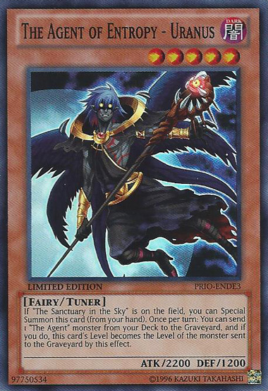 The Agent of Entropy - Uranus [PRIO-ENDE3] Super Rare Yu-Gi-Oh!