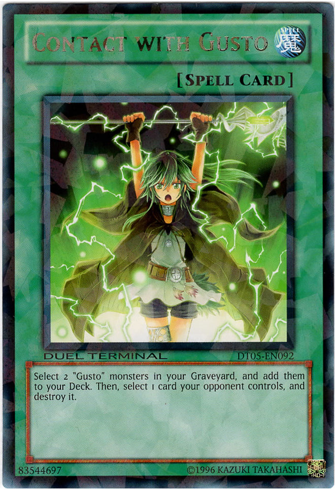 Contact with Gusto [DT05-EN092] Rare Yu-Gi-Oh!